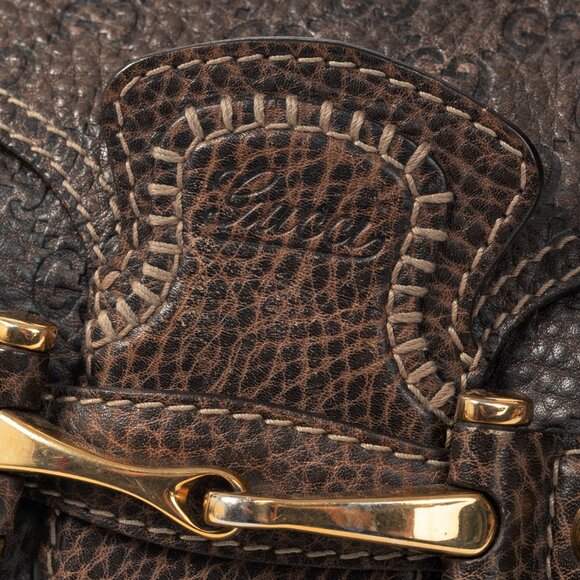 Gucci New Pelham Brown Guccissima Leather Large Shoulder Bag - Picture 10 of 13